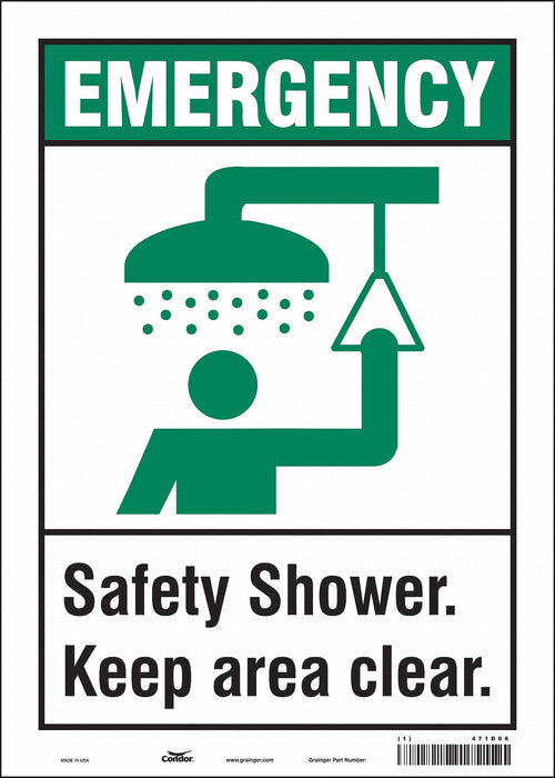 Safety Sign 14 in x 10 in Vinyl