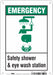Safety Sign 10 in x 7 in Aluminum