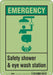 Safety Sign 10 in x 7 in Polyethylene