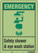 Safety Sign 14 in x 10 in Polyethylene