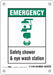 Safety Sign 7 in x 5 in Polyethylene