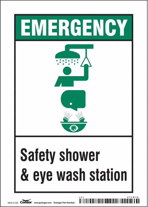 Safety Sign 7 in x 5 in Vinyl