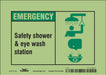 Safety Sign 5 in x 7 in Glow Vinyl