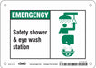 Safety Sign 5 in x 7 in Polyethylene