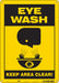 Safety Sign 14 in x 10 in Aluminum