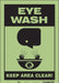 Safety Sign 14 in x 10 in Glow Vinyl