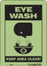 Safety Sign 10 in x 7 in Polyethylene