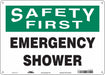 Safety Sign 10 in x 14 in Polyethylene
