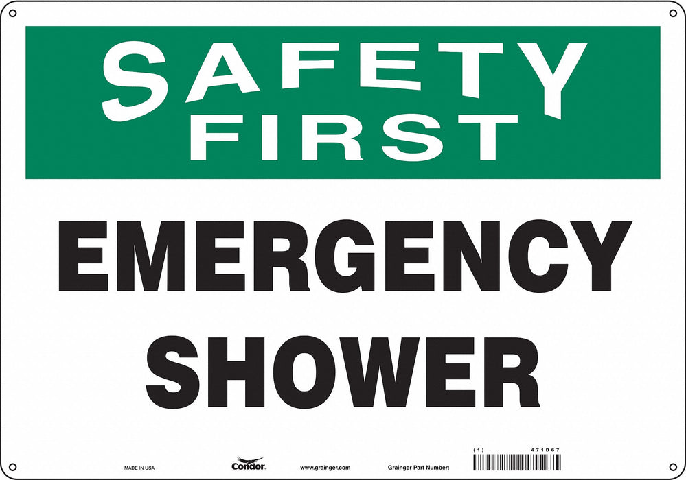 Safety Sign 14 in x 20 in Polyethylene
