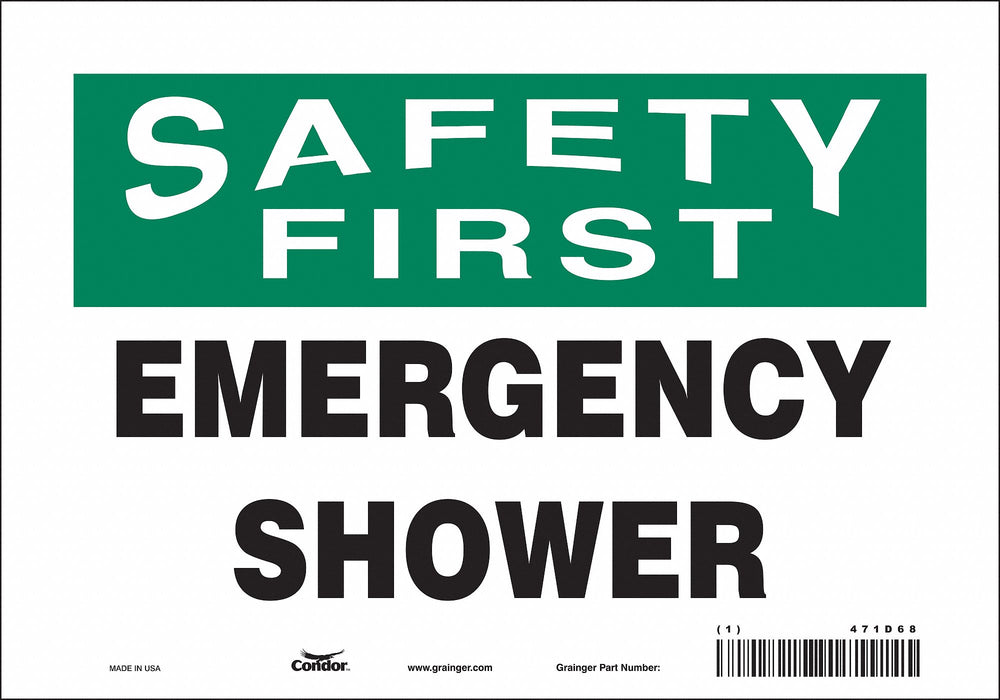 Safety Sign 7 in x 10 in Vinyl