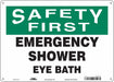 Safety Sign 10 in x 14 in Polyethylene