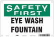 Safety Sign 7 in x 10 in Aluminum