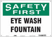 Safety Sign 10 in x 14 in Aluminum