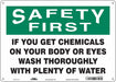 Safety Sign 10 in x 14 in Polyethylene