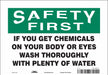 Safety Sign 7 in x 10 in Vinyl