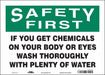 Safety Sign 10 in x 14 in Vinyl