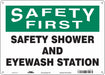 Safety Sign 10 in x 14 in Polyethylene