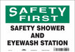 Safety Sign 7 in x 10 in Vinyl