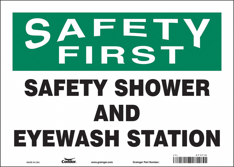 Safety Sign 10 in x 14 in Vinyl