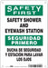 Safety Sign 10 in x 7 in Polyethylene