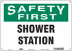 Safety Sign 10 in x 14 in Aluminum