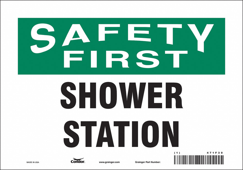 Safety Sign 7 in x 10 in Vinyl