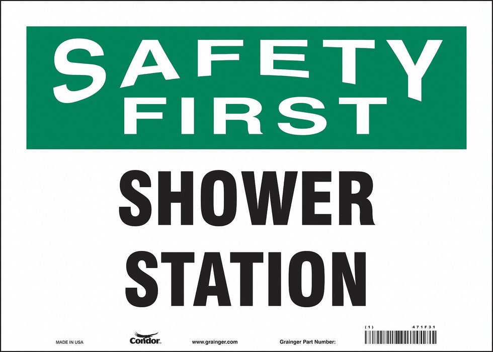 Safety Sign 10 in x 14 in Vinyl