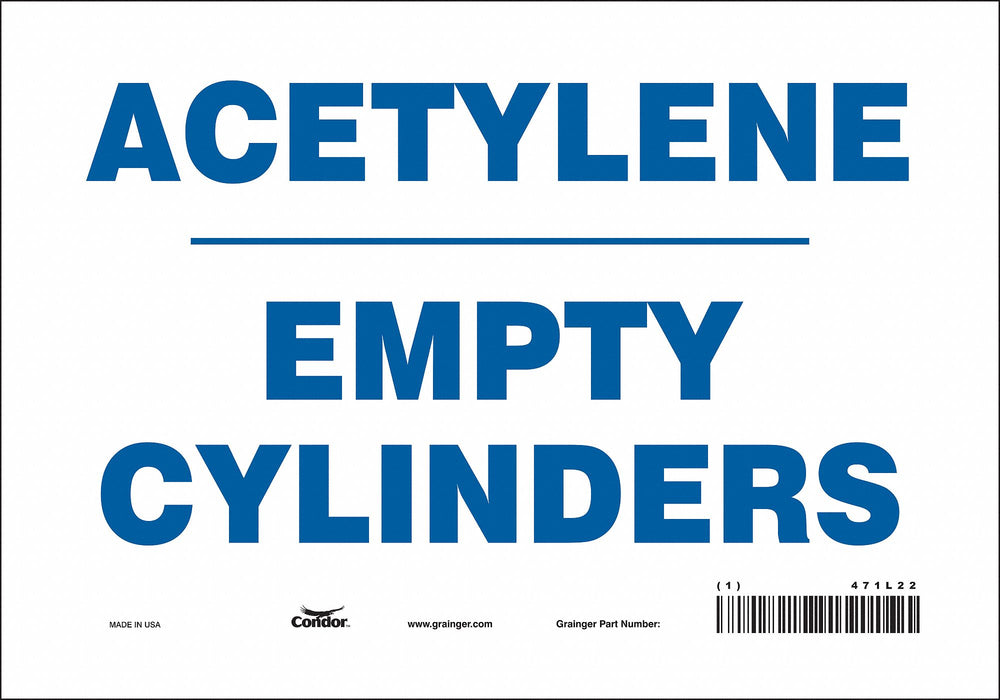Safety Sign 7 in x 10 in Vinyl