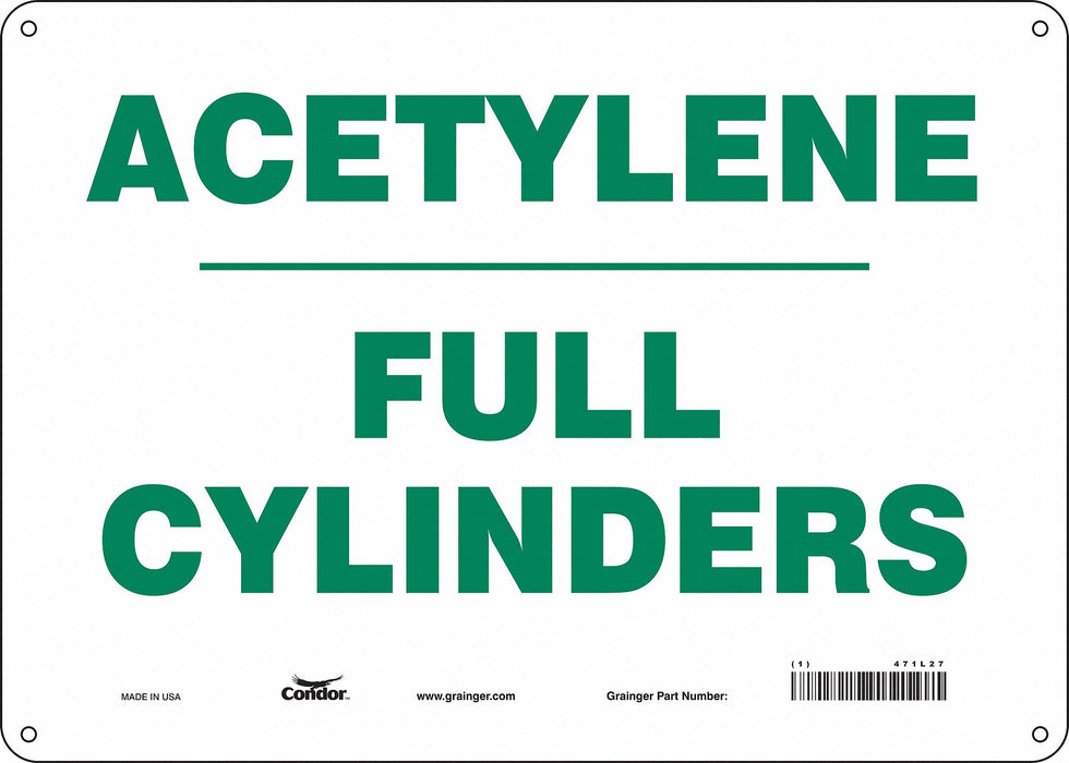 Safety Sign 10 inx14 in Polyethylene
