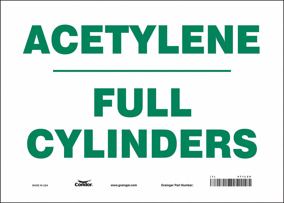 Safety Sign 10 inx14 in Vinyl