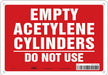 Safety Sign 7 inx10 in Polyethylene