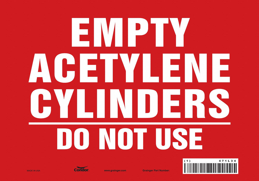 Safety Sign 7 inx10 in Vinyl