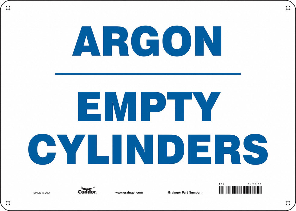 Safety Sign 10 inx14 in Aluminum