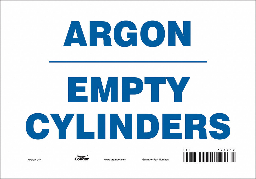 Safety Sign 7 inx10 in Vinyl