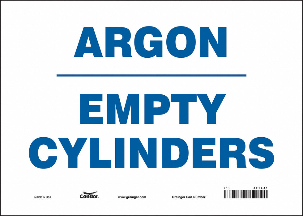 Safety Sign 10 in x 14 in Vinyl