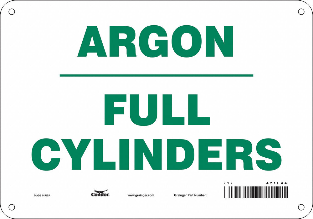 Safety Sign 7 inx10 in Polyethylene