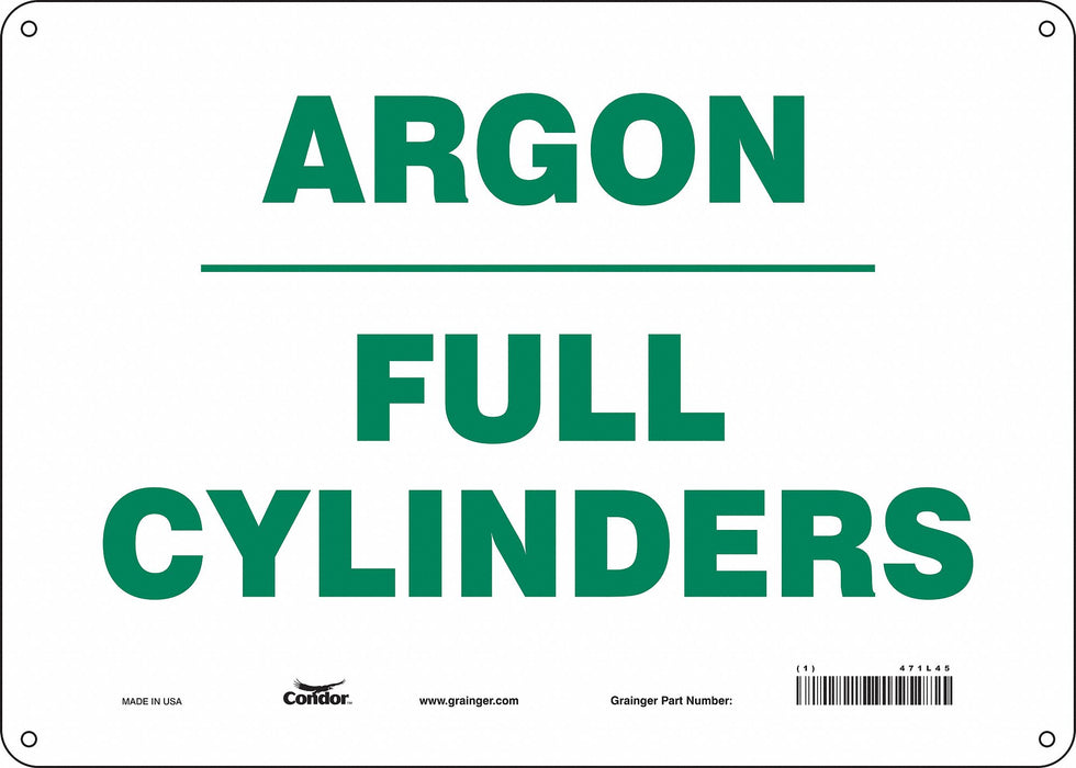 Safety Sign 10 inx14 in Polyethylene