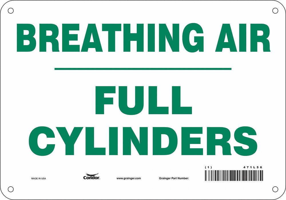 Safety Sign 7 inx10 in Polyethylene