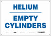 Safety Sign 10 inx14 in Polyethylene