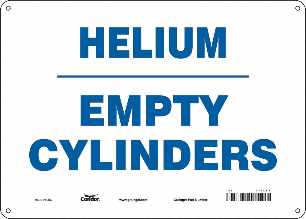 Safety Sign 10 inx14 in Polyethylene