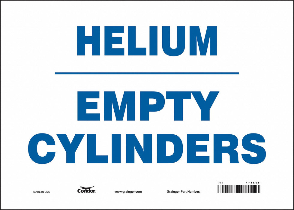 Safety Sign 10 in x 14 in Vinyl