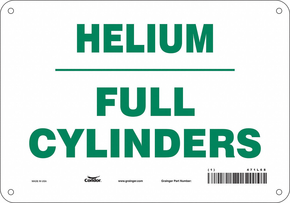 Safety Sign 7 inx10 in Polyethylene