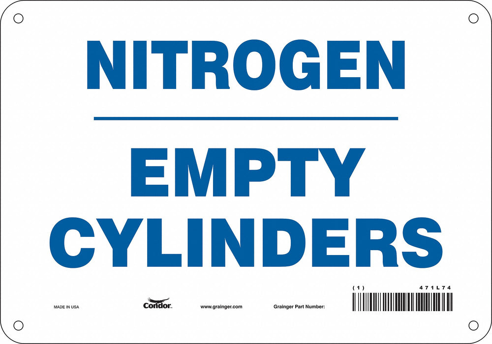 Safety Sign 7 inx10 in Polyethylene