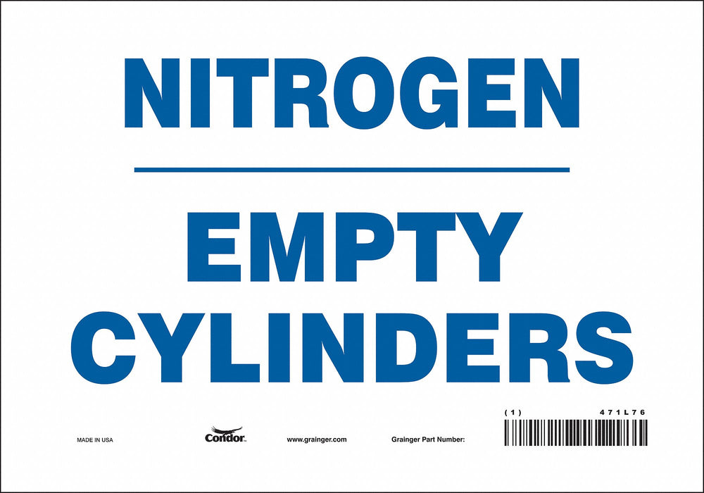 Safety Sign 7 in x 10 in Vinyl