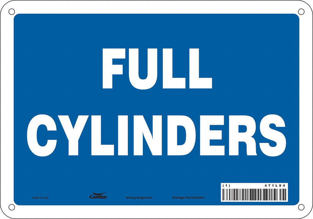 Safety Sign 7 in x 10 in Aluminum