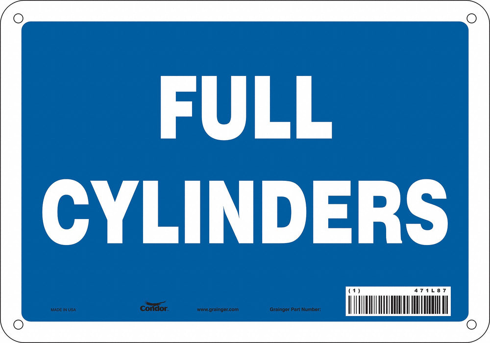 Safety Sign 7 inx10 in Polyethylene