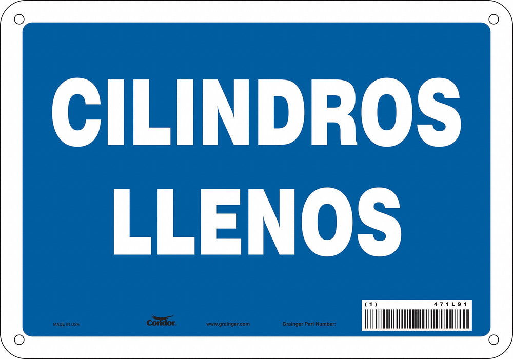 Safety Sign 7 in x 10 in Aluminum