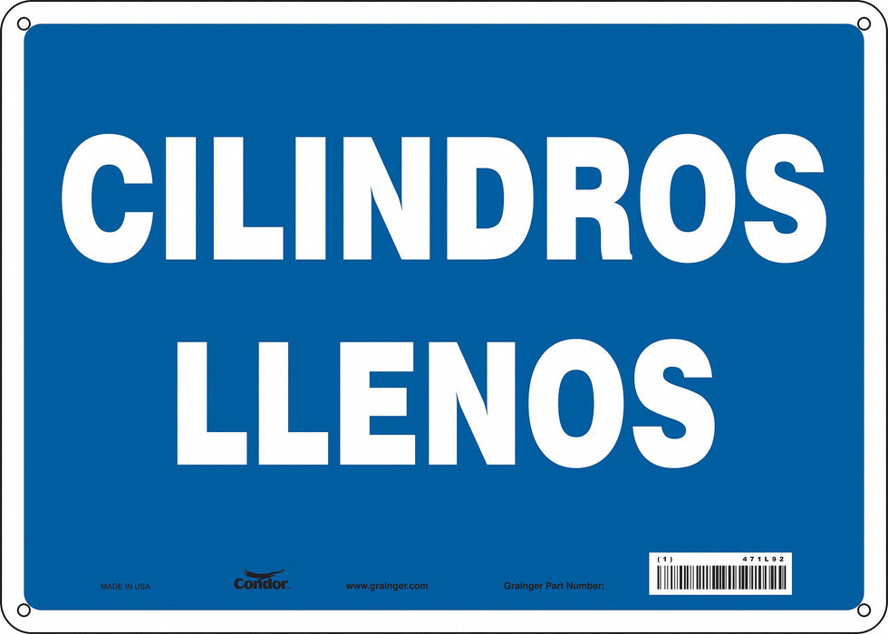 Safety Sign 10 in x 14 in Aluminum