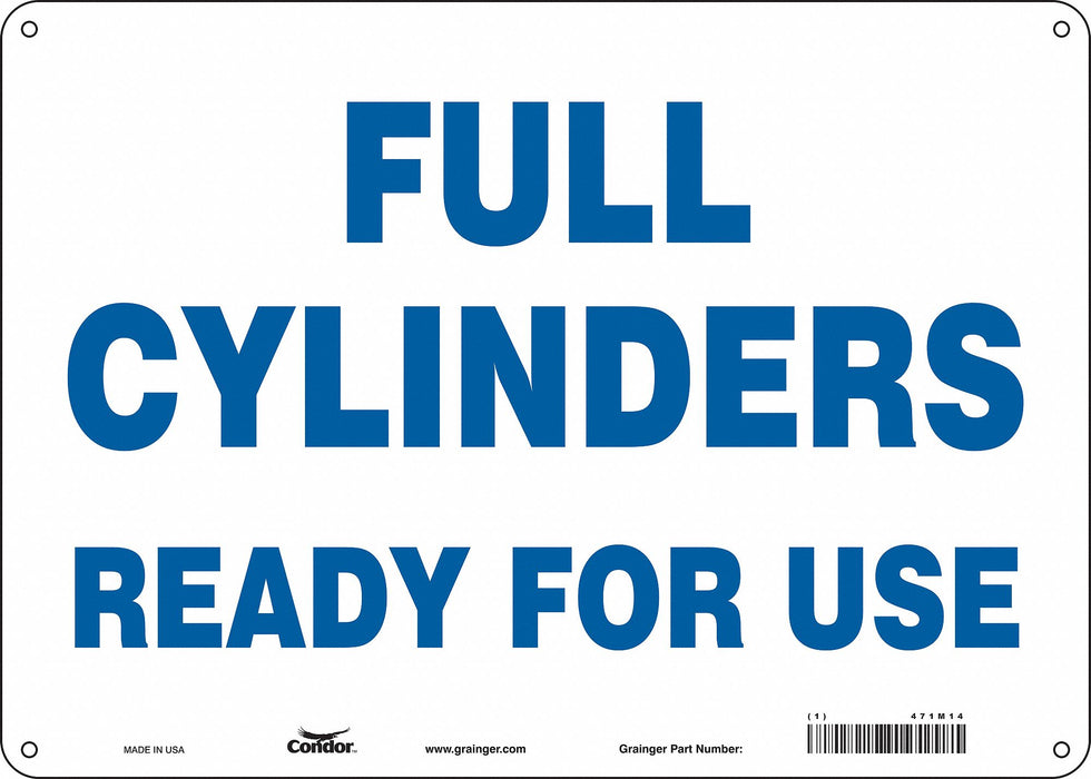 Safety Sign 10 inx14 in Polyethylene