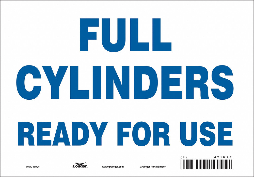 Safety Sign 7 in x 10 in Vinyl